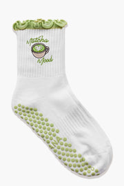 EMORY Matcha Mood Grip Socks